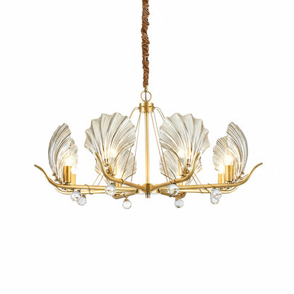 Modern Shell Glass Chandelier - Nuvé