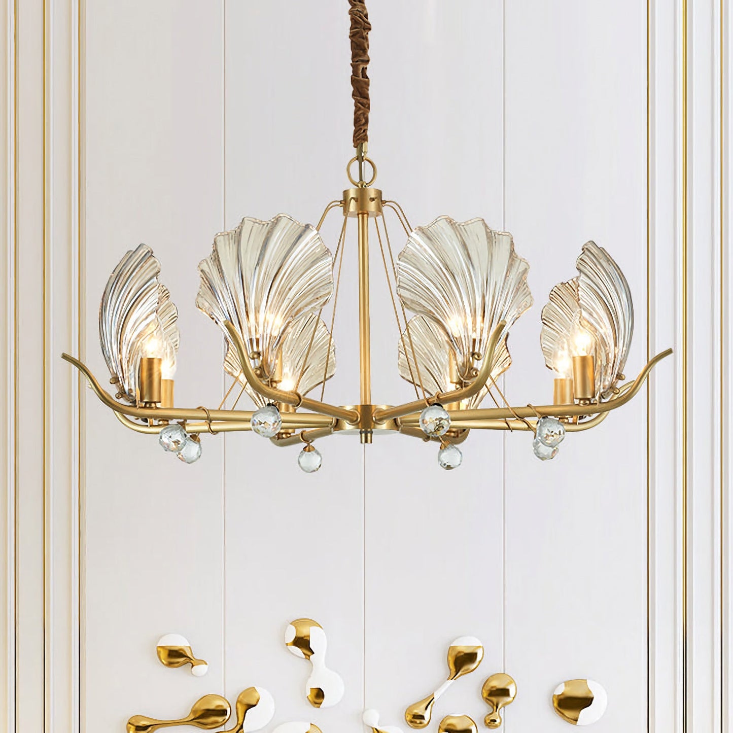 Modern Shell Glass Chandelier - Nuvé