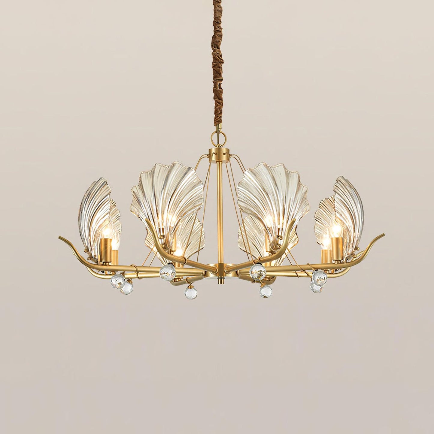 Modern Shell Glass Chandelier - Nuvé