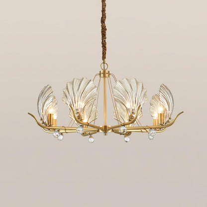 Modern Shell Glass Chandelier - Nuvé