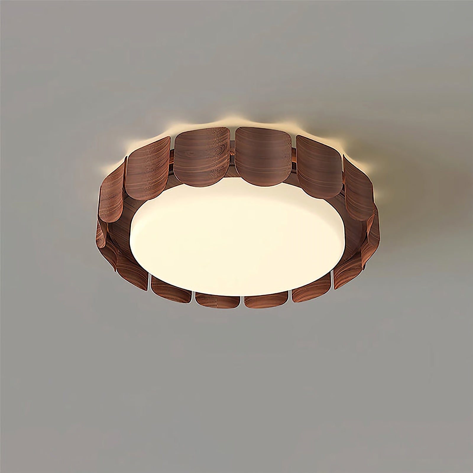 Modern Wabi-Sabi ceiling light by korewolamp featuring a minimalist, handcrafted design with natural earthy tones.