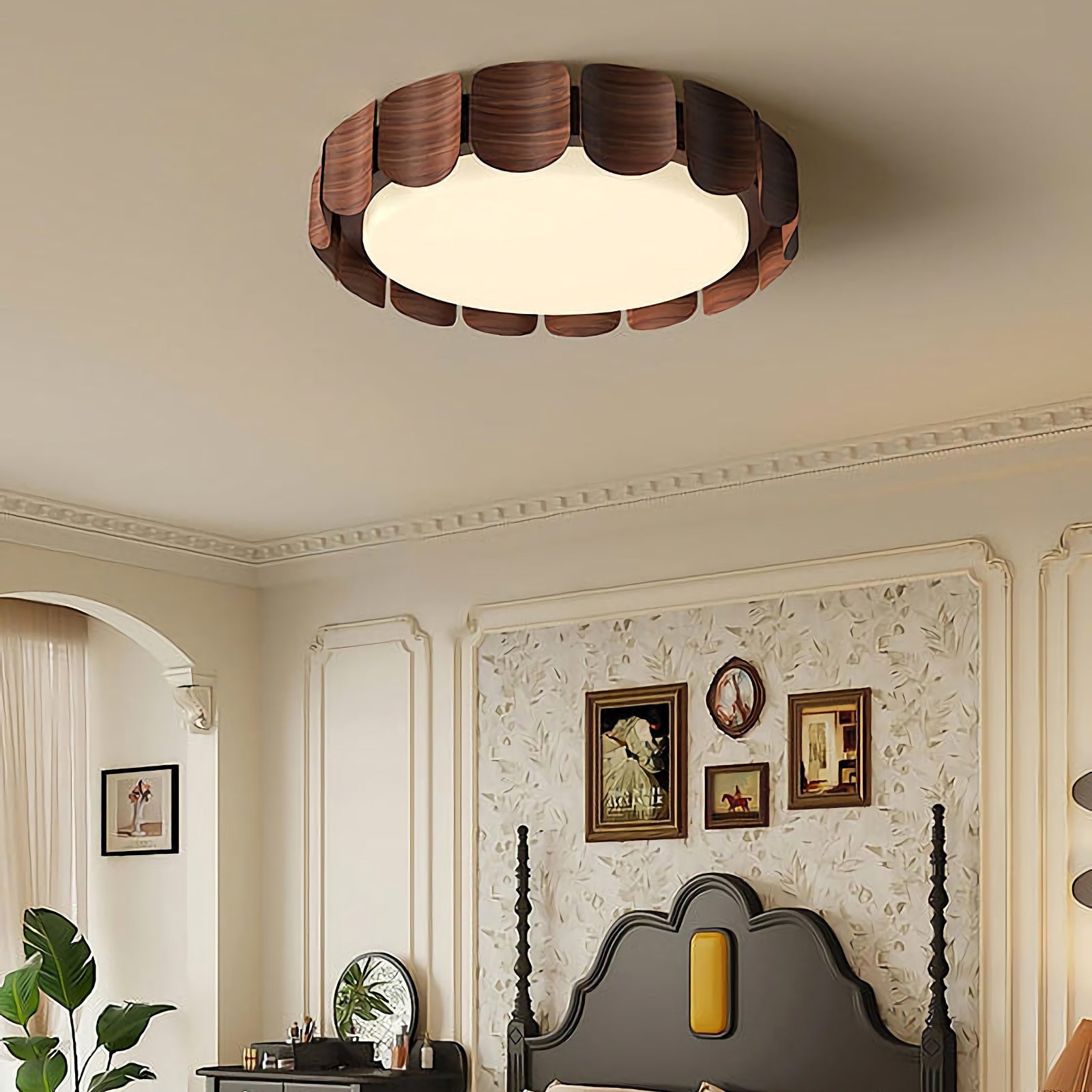 Modern Wabi-Sabi ceiling light by korewolamp featuring a minimalist, textured design ideal for contemporary interior decor.