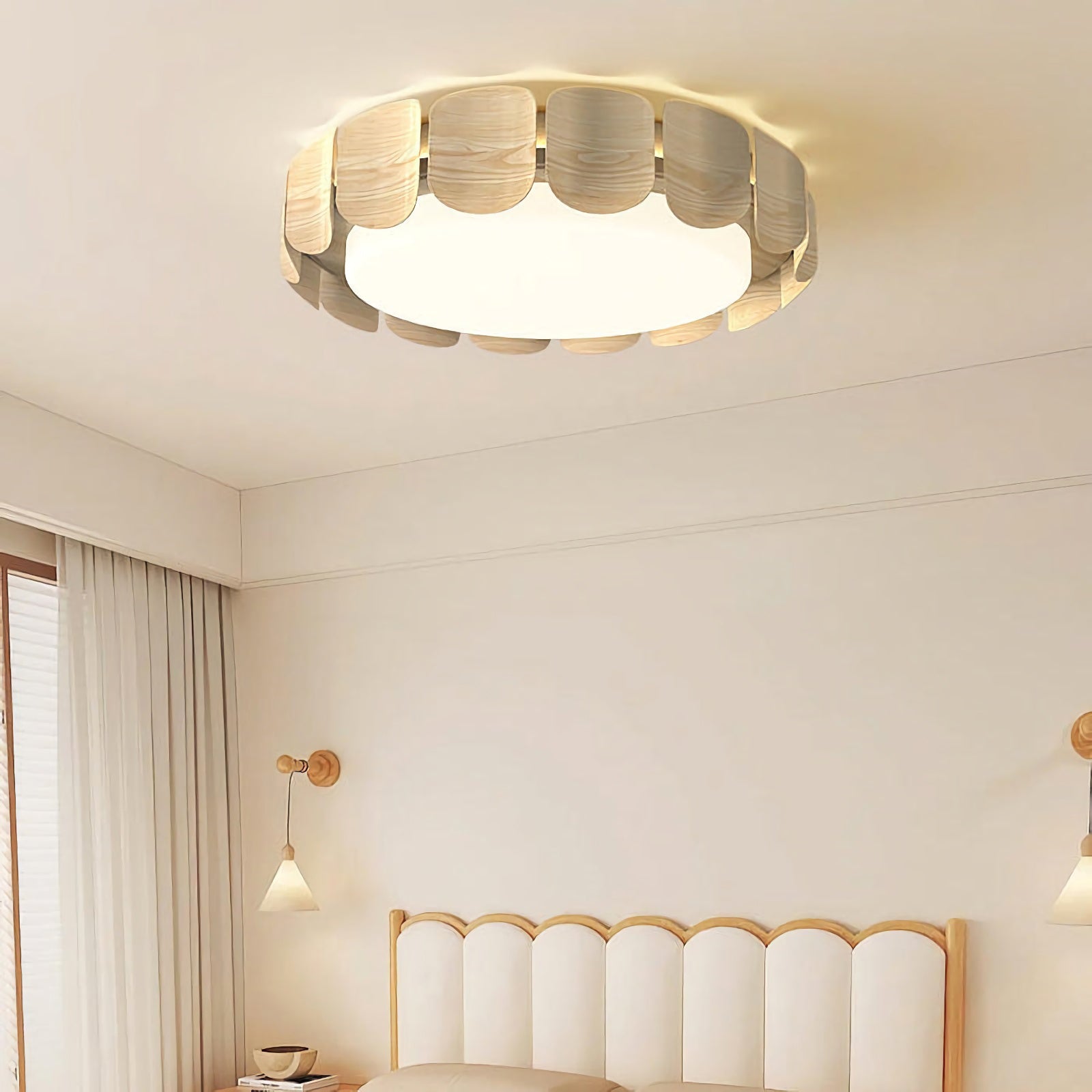 Modern Wabi-Sabi ceiling light by korewolamp featuring a minimalist, textured design perfect for contemporary interiors.