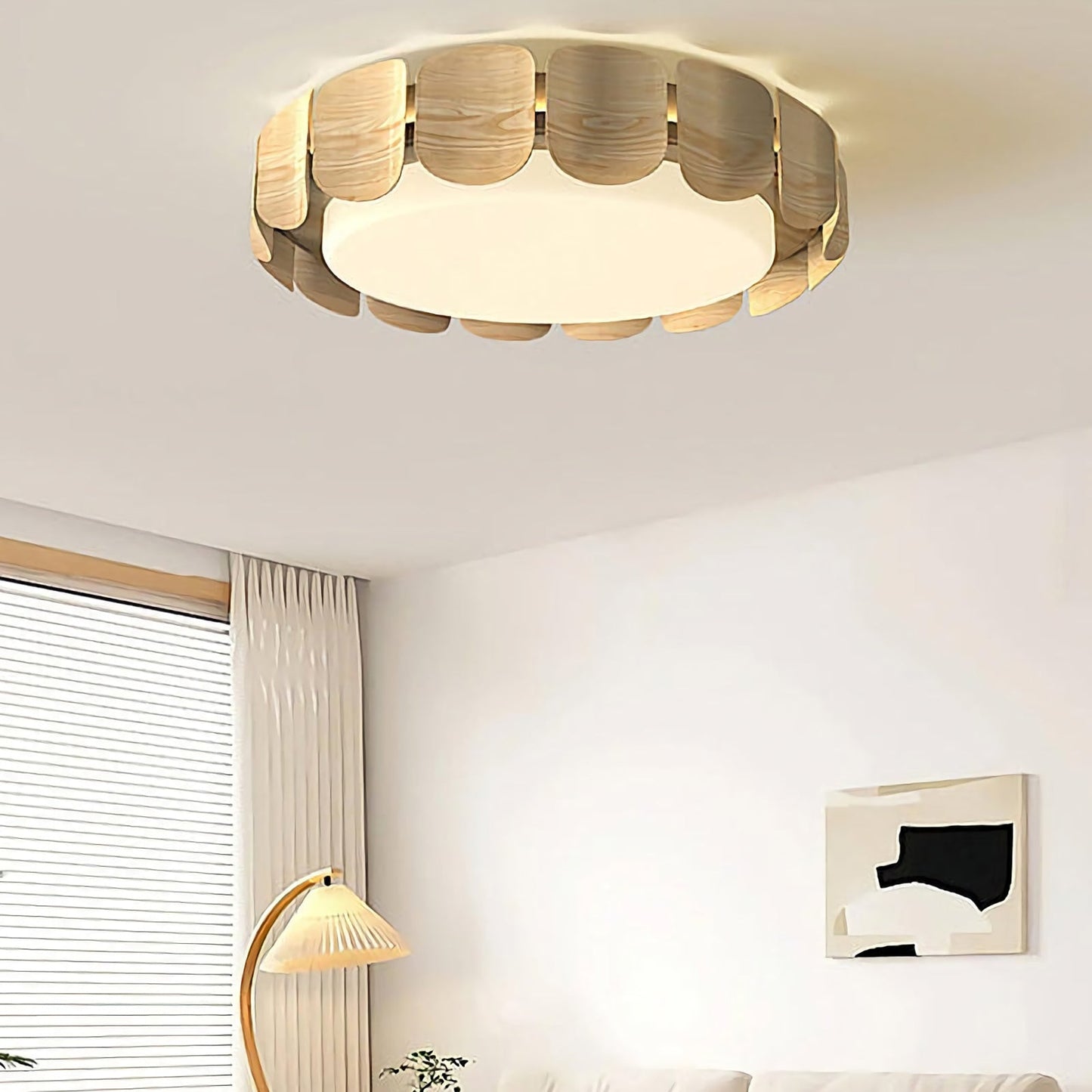 Modern Wabi-Sabi ceiling light by korewolamp featuring minimalist, handcrafted ceramic design and soft ambient lighting.