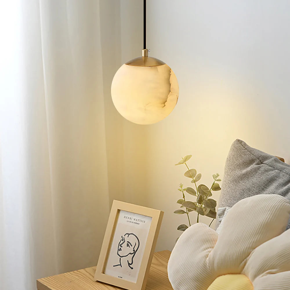 Moon Alabaster Pendant Lamp - Nuvé