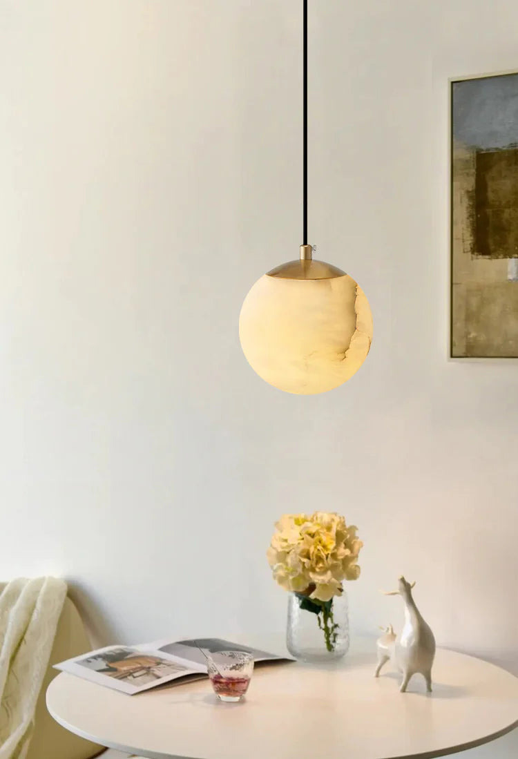 Moon Alabaster Pendant Lamp - Nuvé