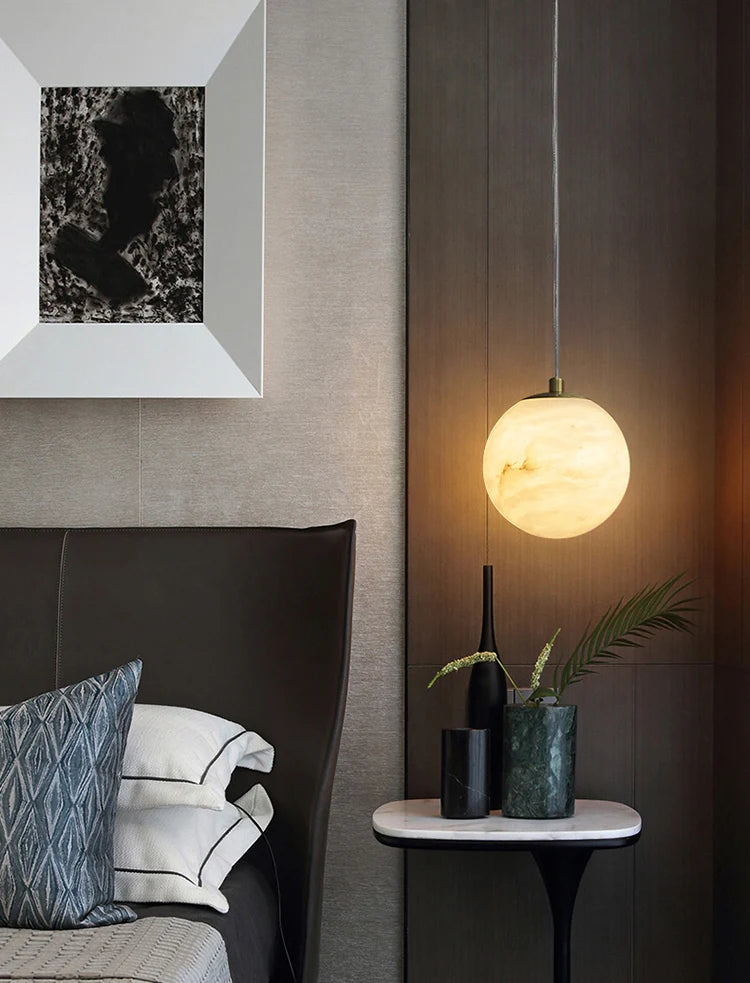 Moon Alabaster Pendant Lamp - Nuvé