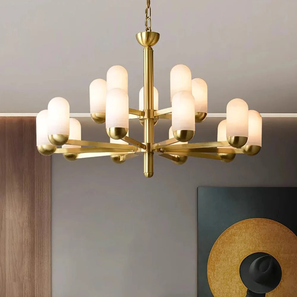 Moonshade Marble Chandelier - Nuvé