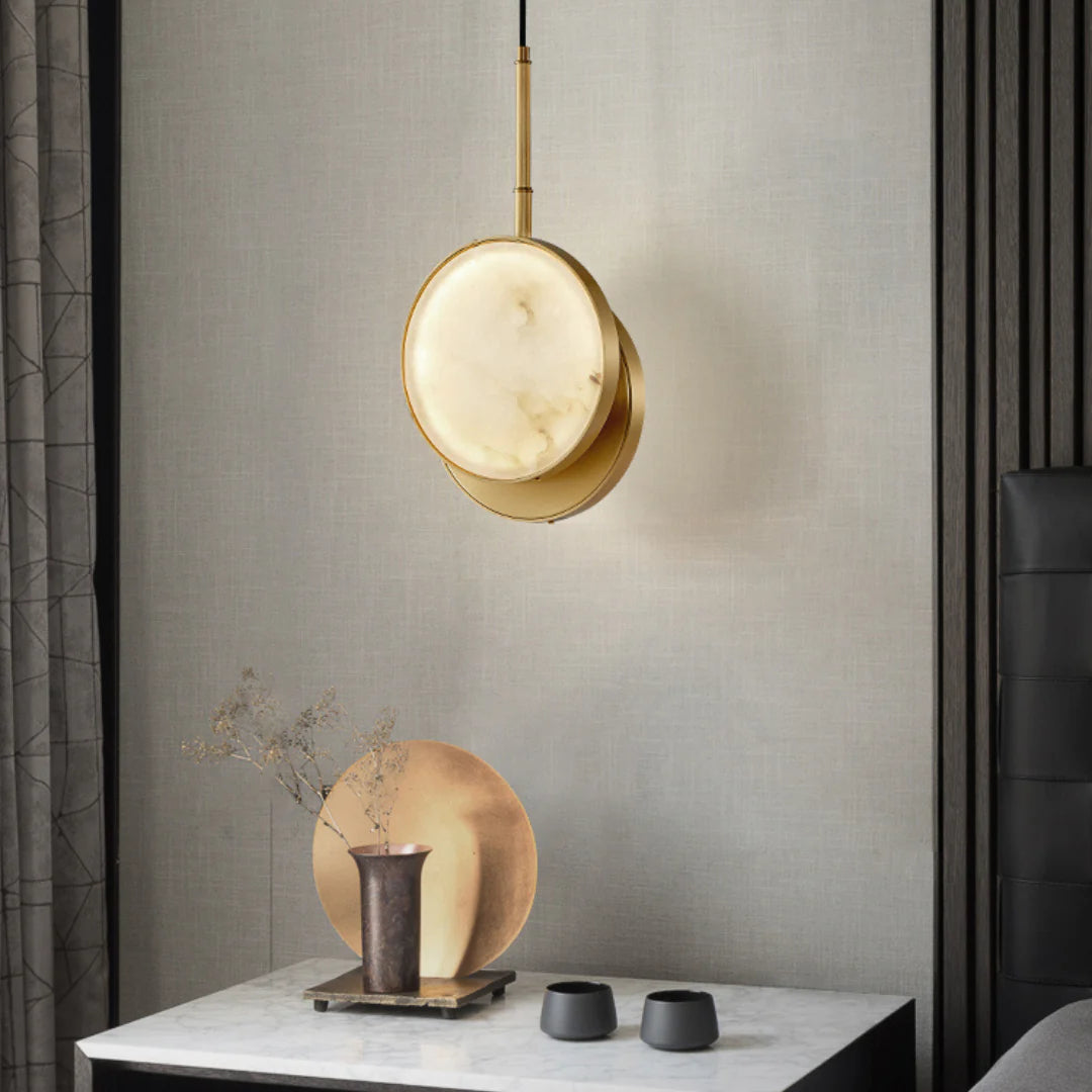 Moonshade Alabaster Pendant Light - Nuvé