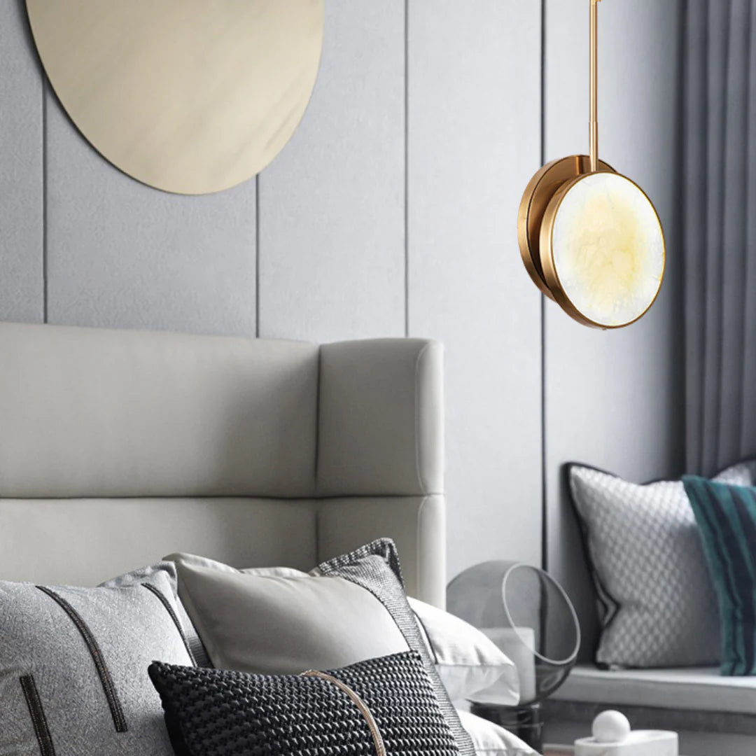 Moonshade Alabaster Pendant Light - Nuvé