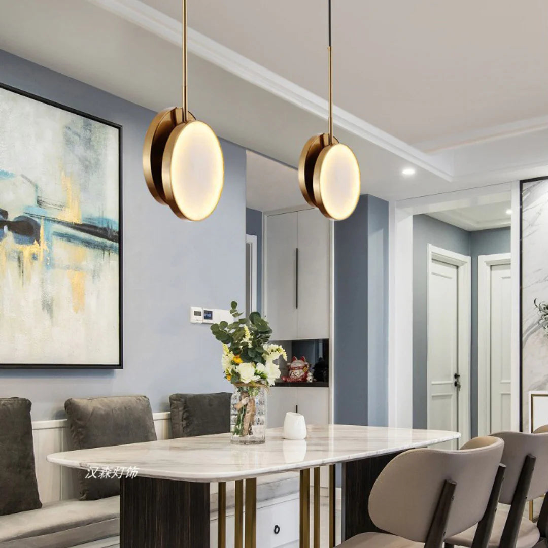 Moonshade Alabaster Pendant Light - Nuvé
