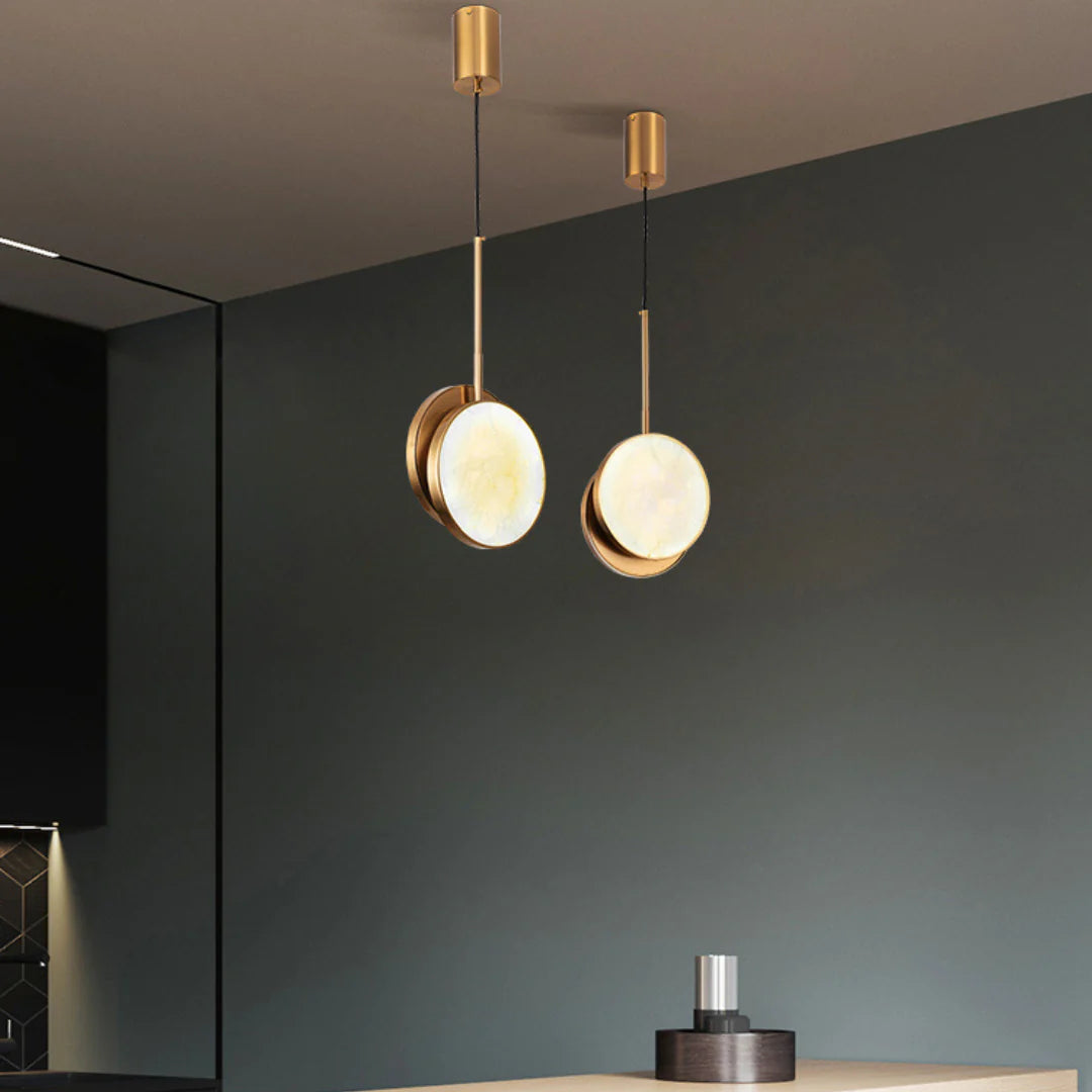 Moonshade Alabaster Pendant Light - Nuvé