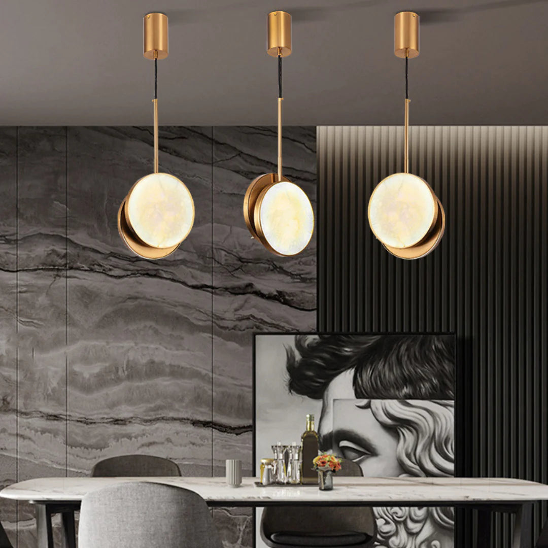 Moonshade Alabaster Pendant Light - Nuvé