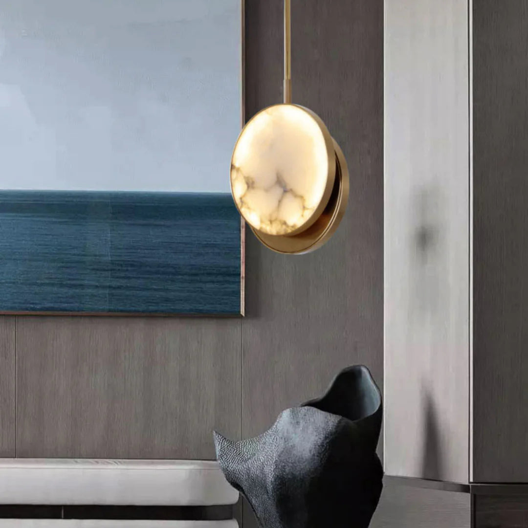 Moonshade Alabaster Pendant Light - Nuvé
