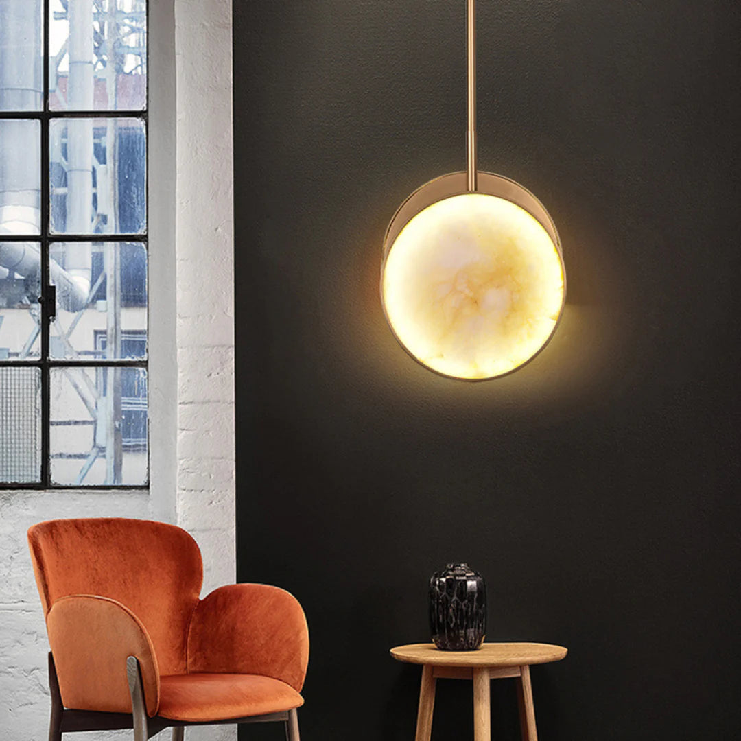 Moonshade Alabaster Pendant Light - Nuvé