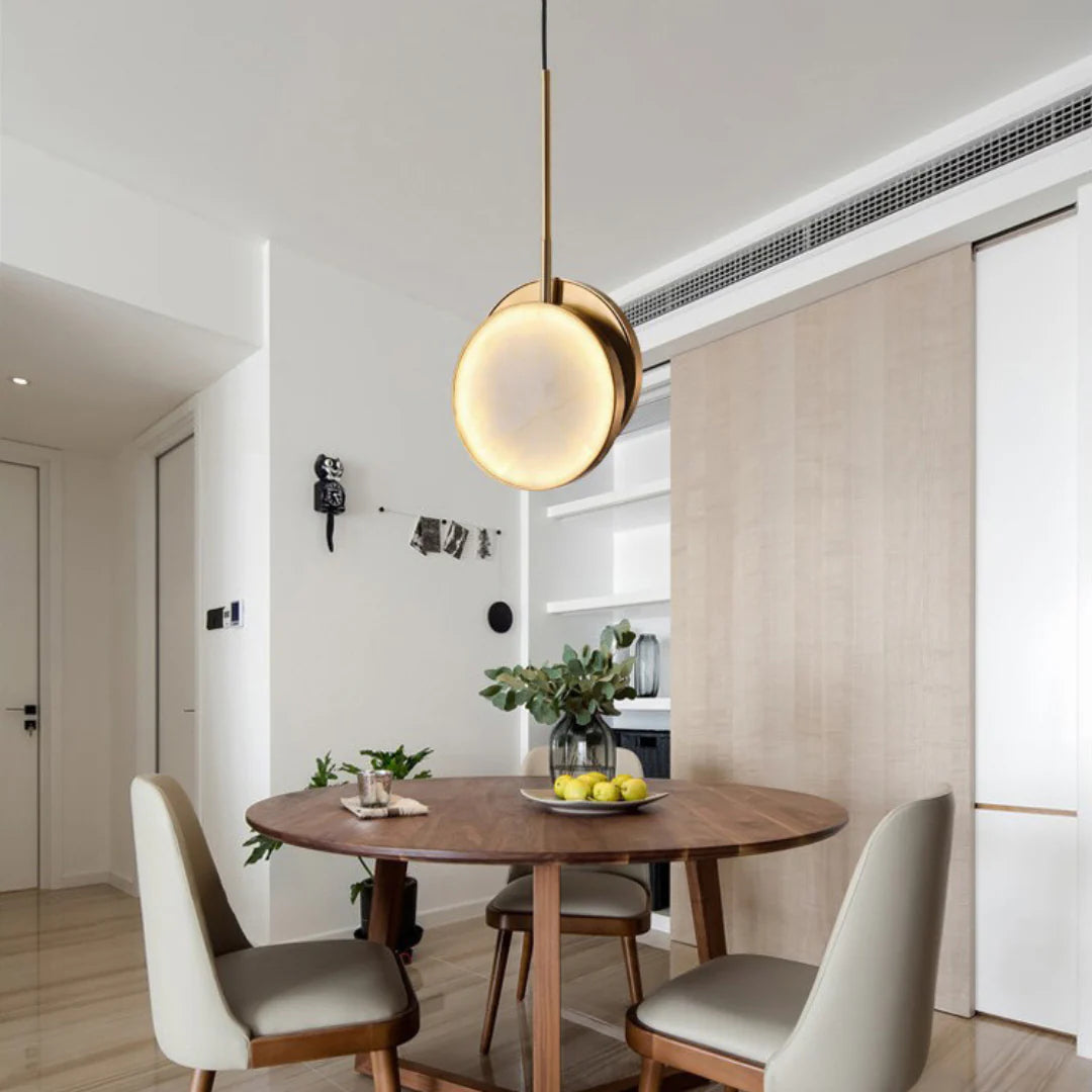Moonshade Alabaster Pendant Light - Nuvé