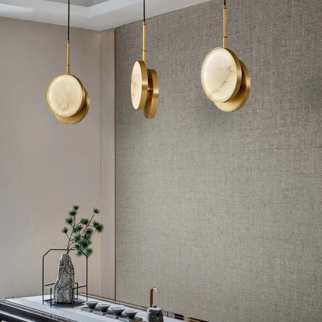 Moonshade Alabaster Pendant Light - Nuvé