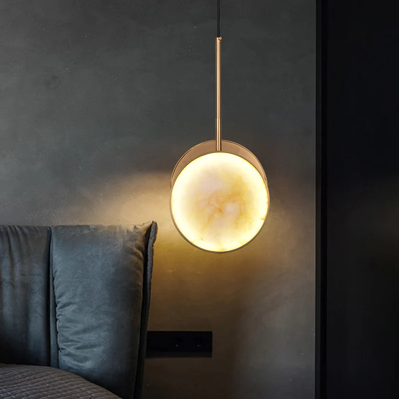 Moonshade Alabaster Pendant Light - Nuvé