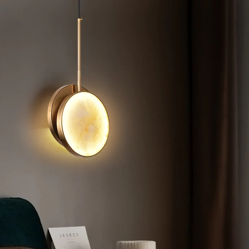 Moonshade Alabaster Pendant Light - Nuvé