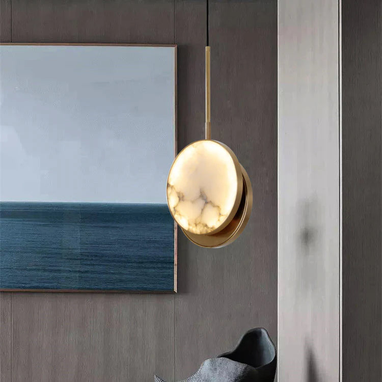 Moonshade Alabaster Pendant Light - Nuvé
