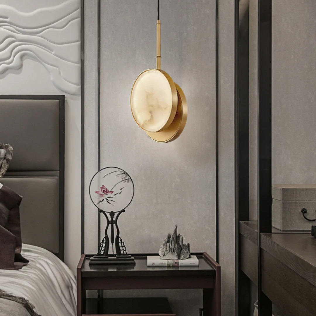 Moonshade Alabaster Pendant Light - Nuvé