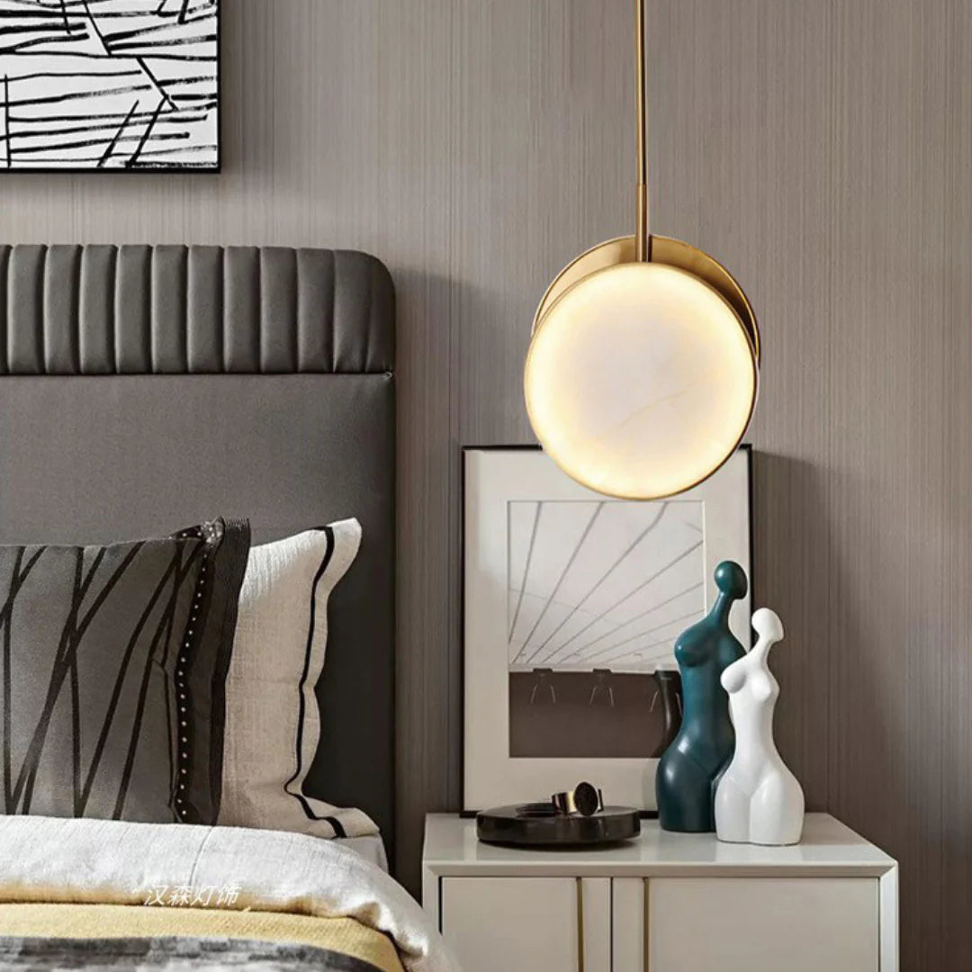 Moonshade Alabaster Pendant Light - Nuvé