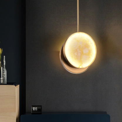 Moonshade Alabaster Pendant Light - Nuvé