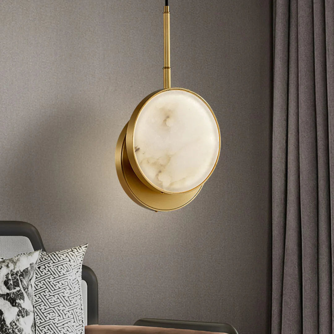 Moonshade Alabaster Pendant Light - Nuvé