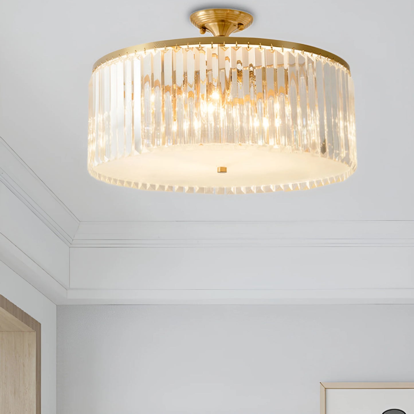 Morup Modern Crystal Ceiling Light - Nuvé