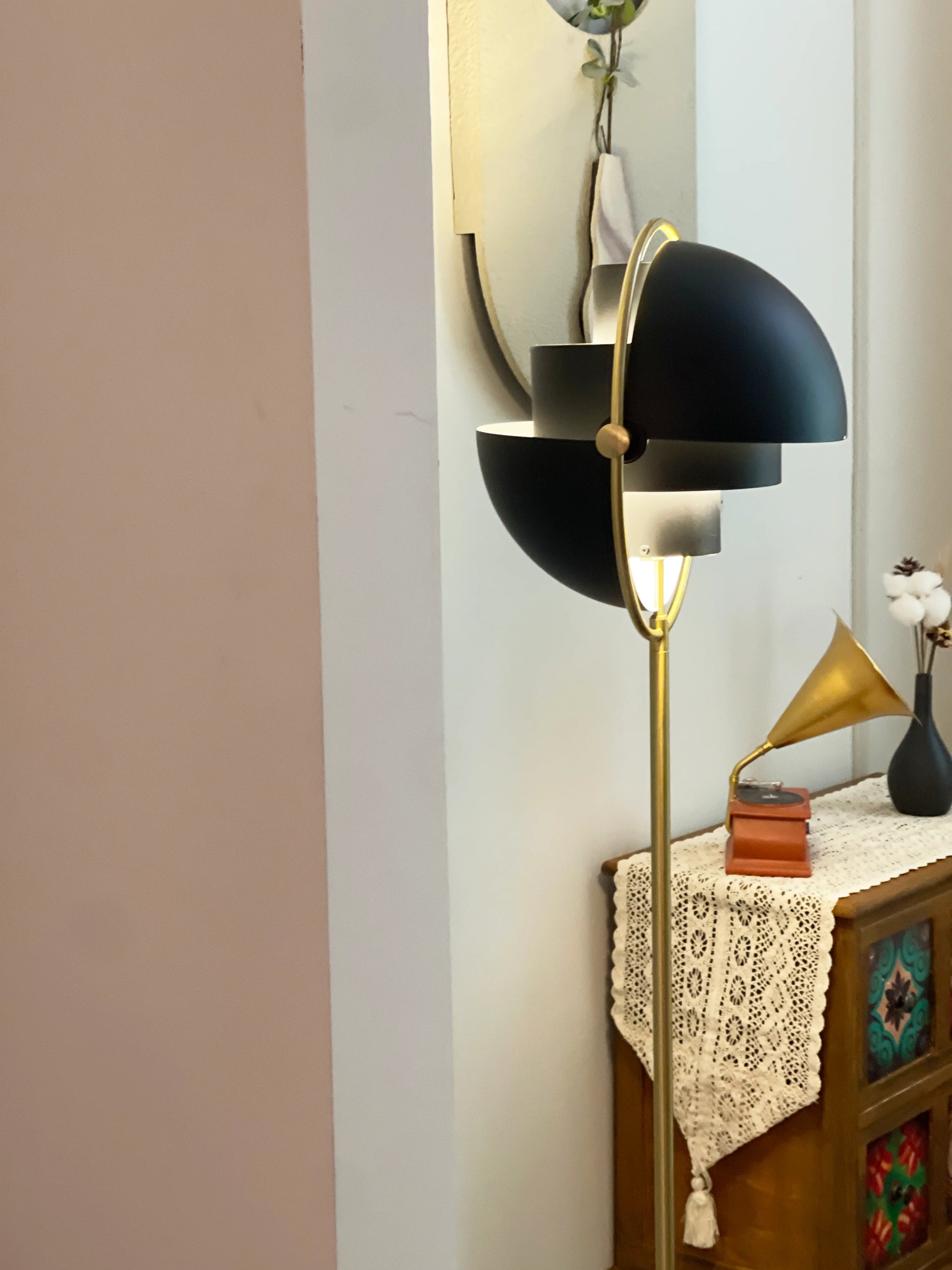 Multi-Lite Rotating Ball Floor Lamp - Nuvé