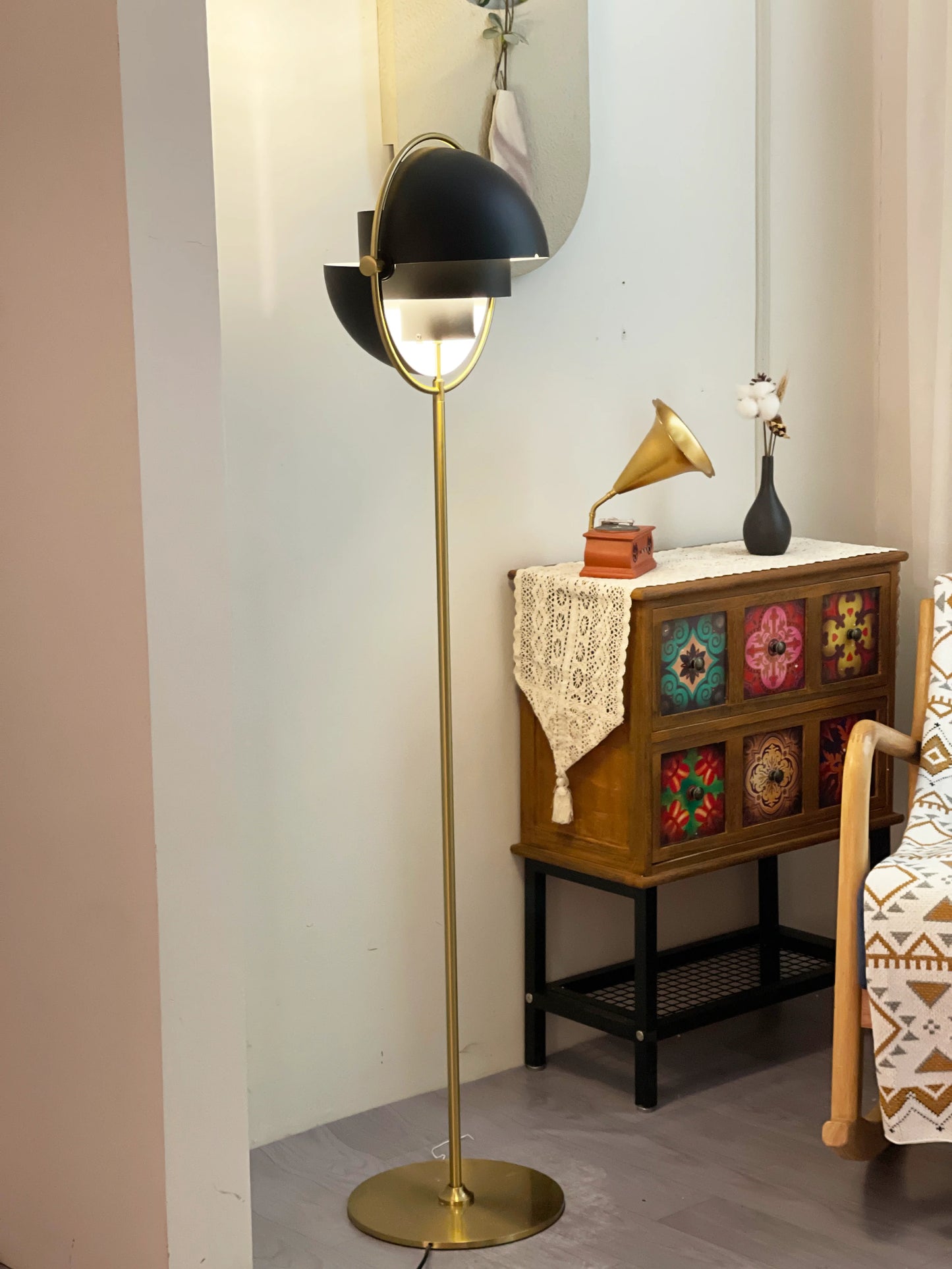 Multi-Lite Rotating Ball Floor Lamp - Nuvé