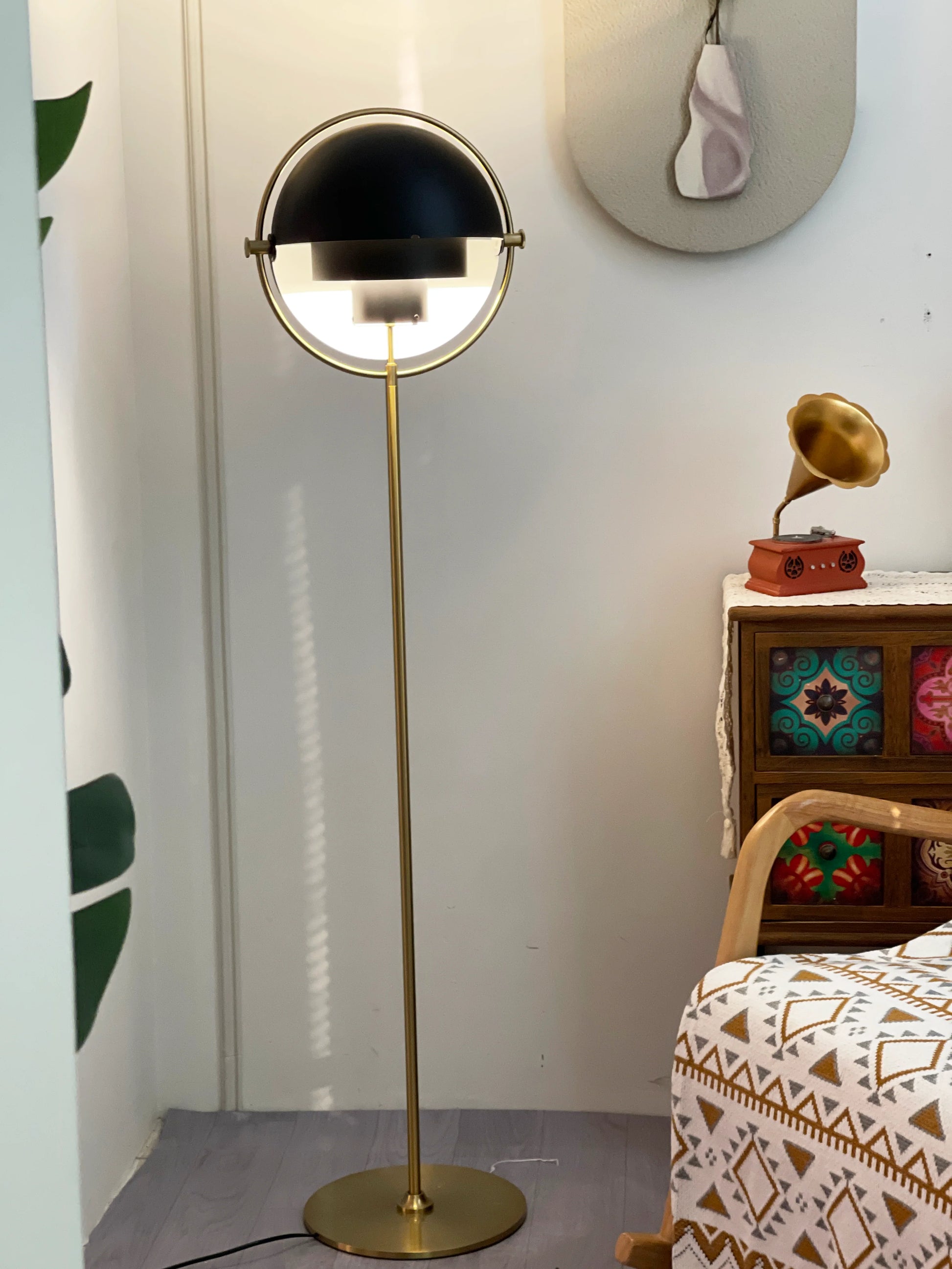Multi-Lite Rotating Ball Floor Lamp - Nuvé