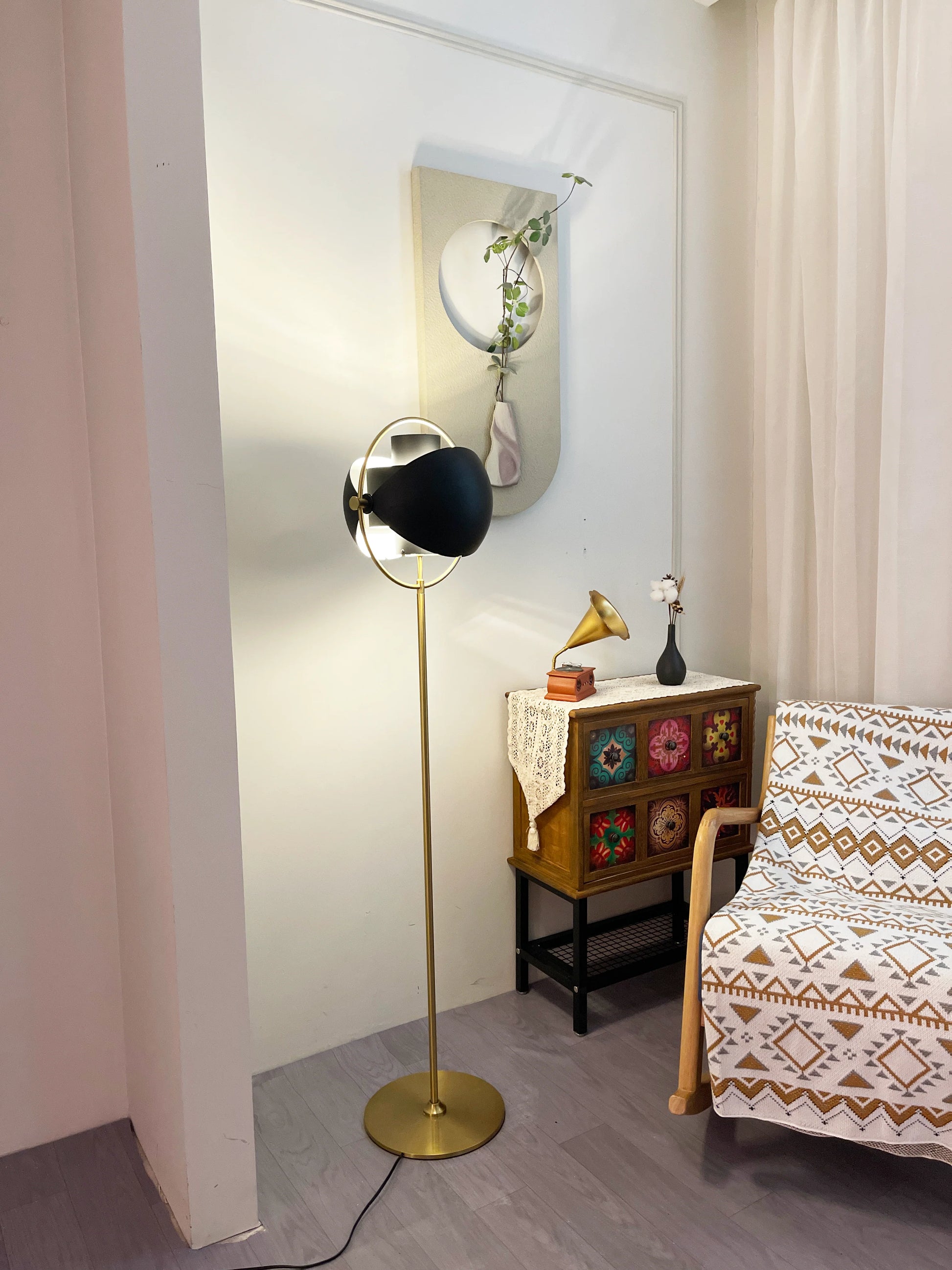 Multi-Lite Rotating Ball Floor Lamp - Nuvé