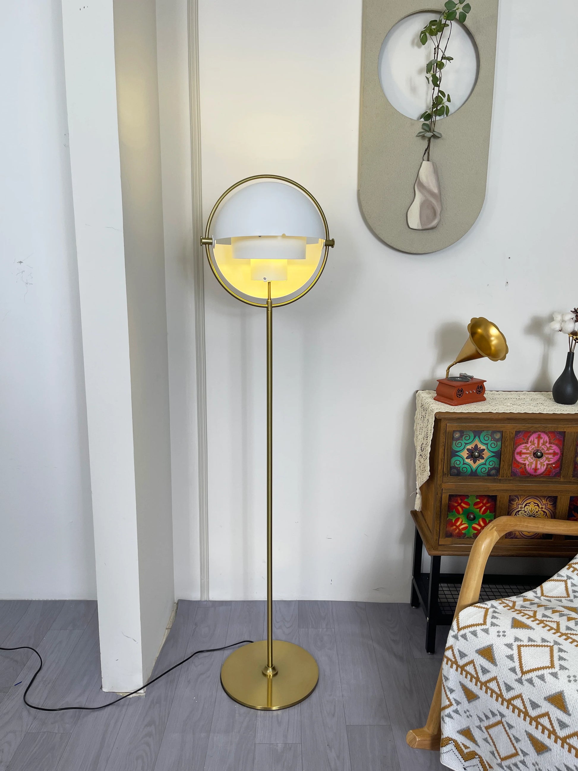 Multi-Lite Rotating Ball Floor Lamp - Nuvé
