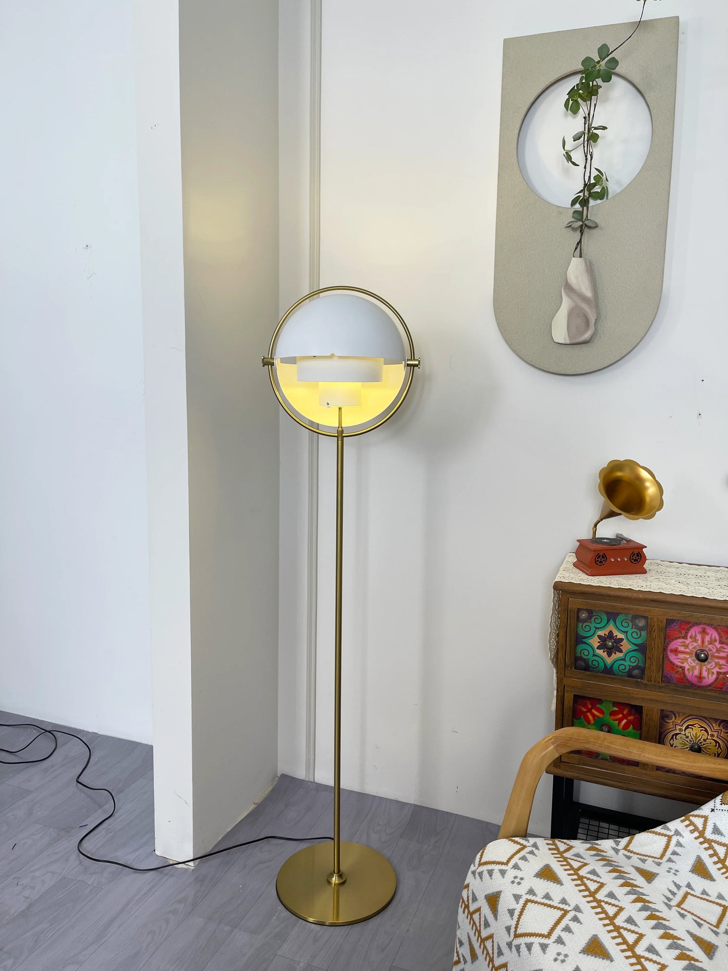 Multi-Lite Rotating Ball Floor Lamp - Nuvé