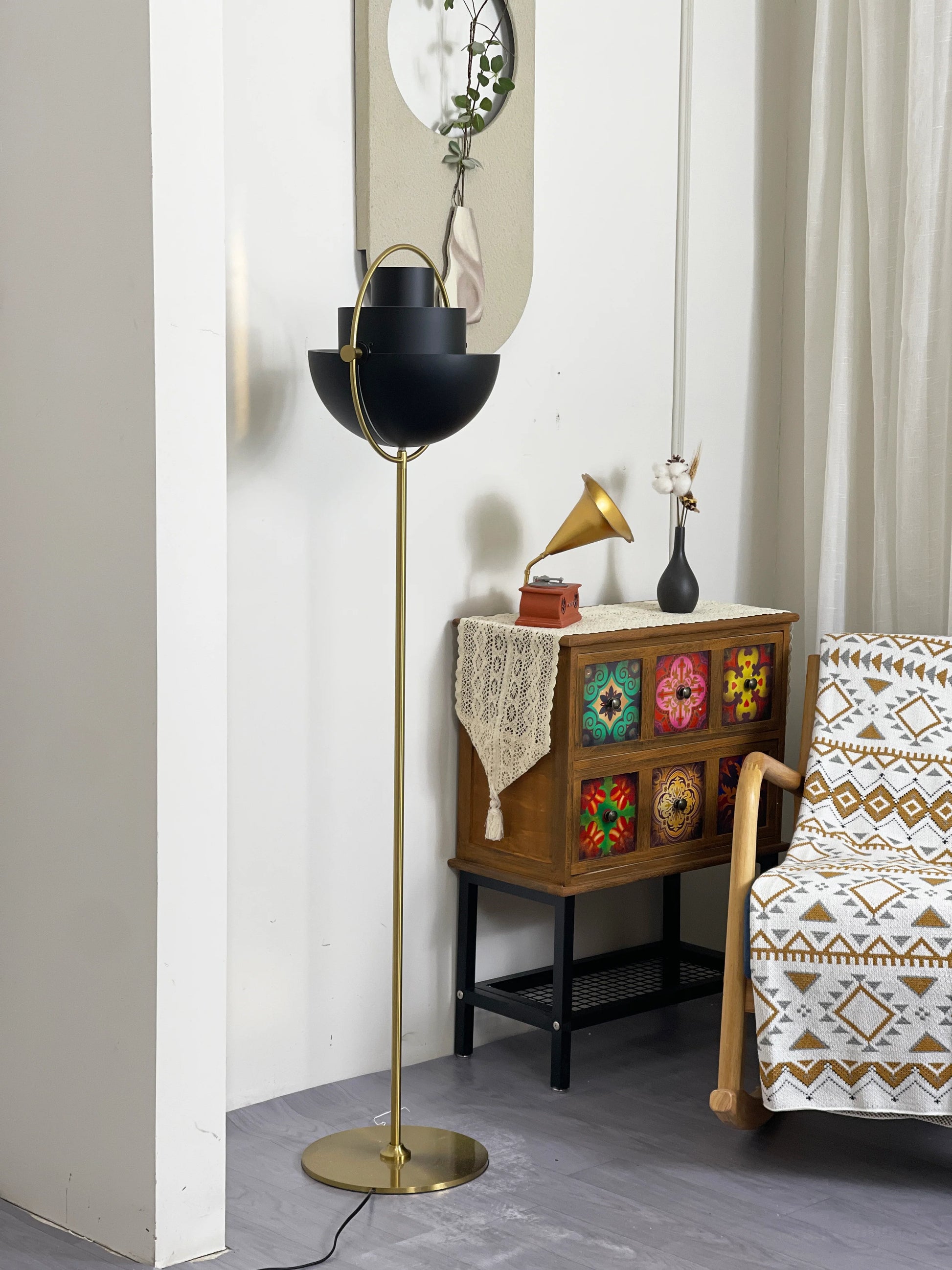 Multi-Lite Rotating Ball Floor Lamp - Nuvé