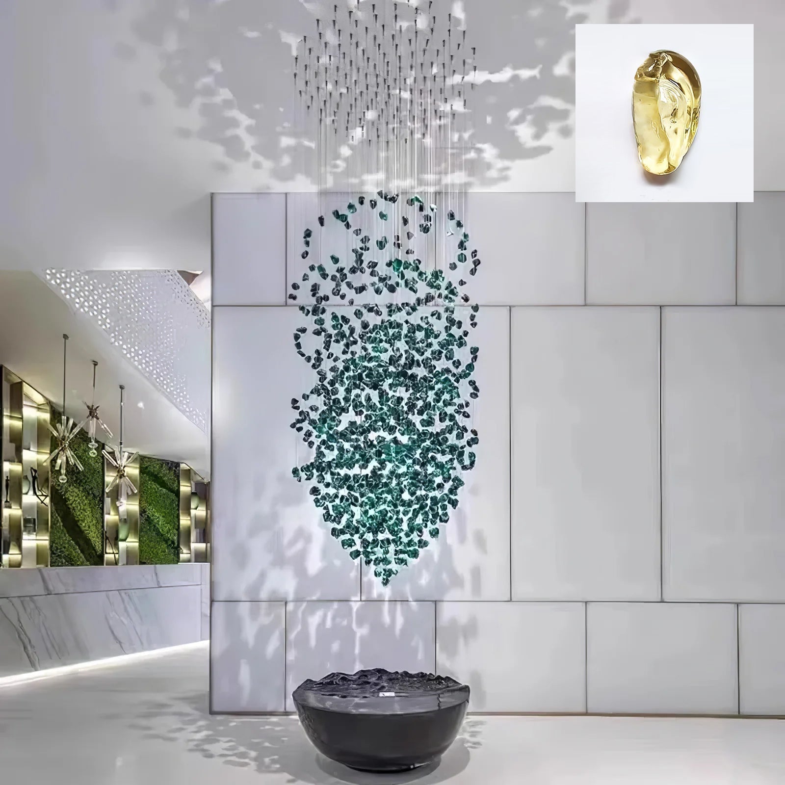Multicolor Crystal Stone Chandelier - Nuvé