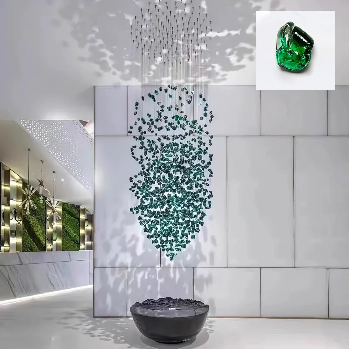 Multicolor Crystal Stone Chandelier - Nuvé