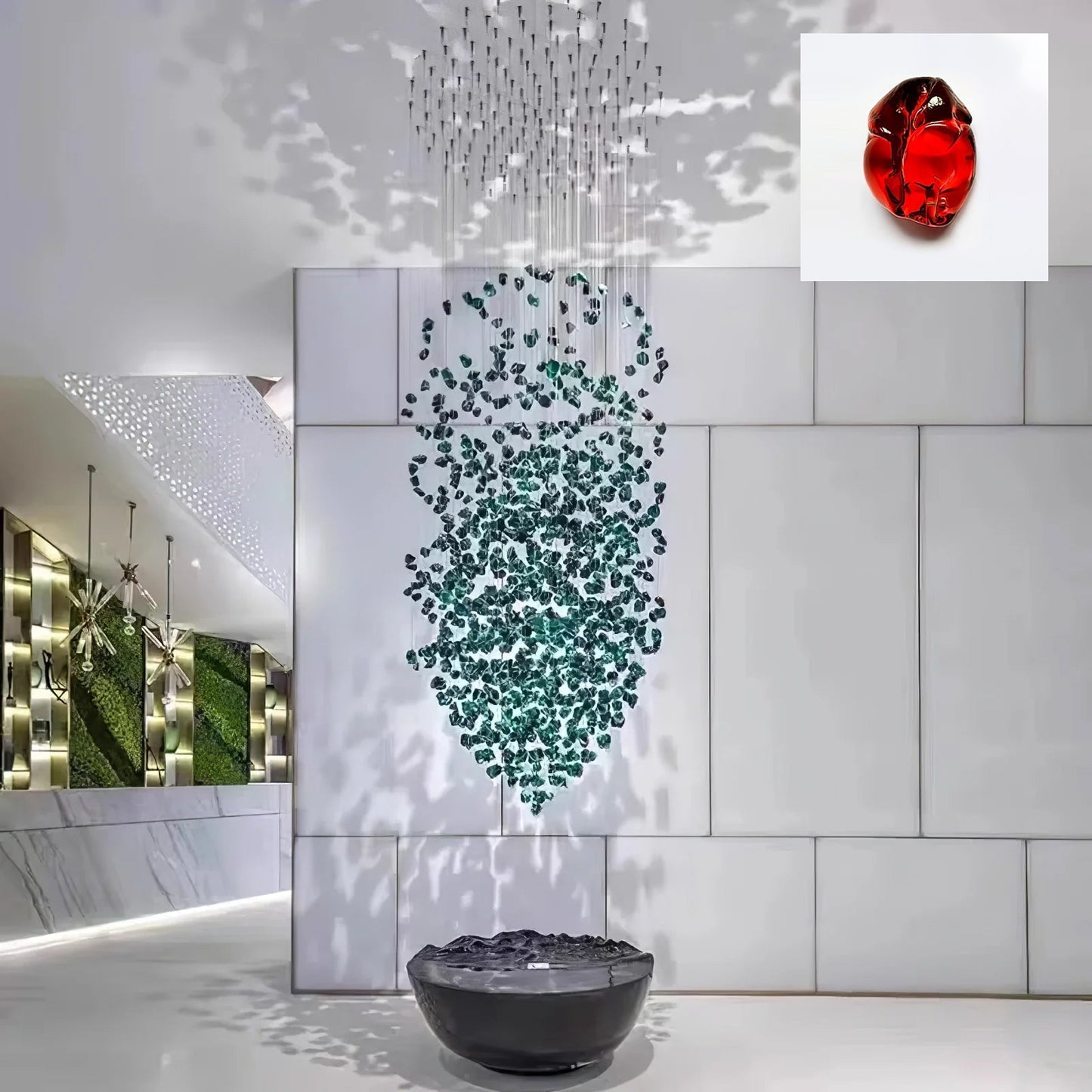 Multicolor Crystal Stone Chandelier - Nuvé