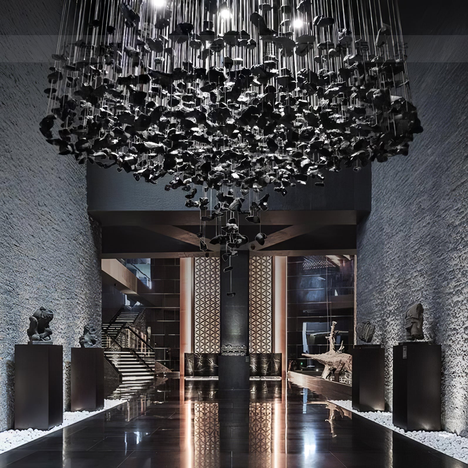 Multicolor Crystal Stone Chandelier - Nuvé