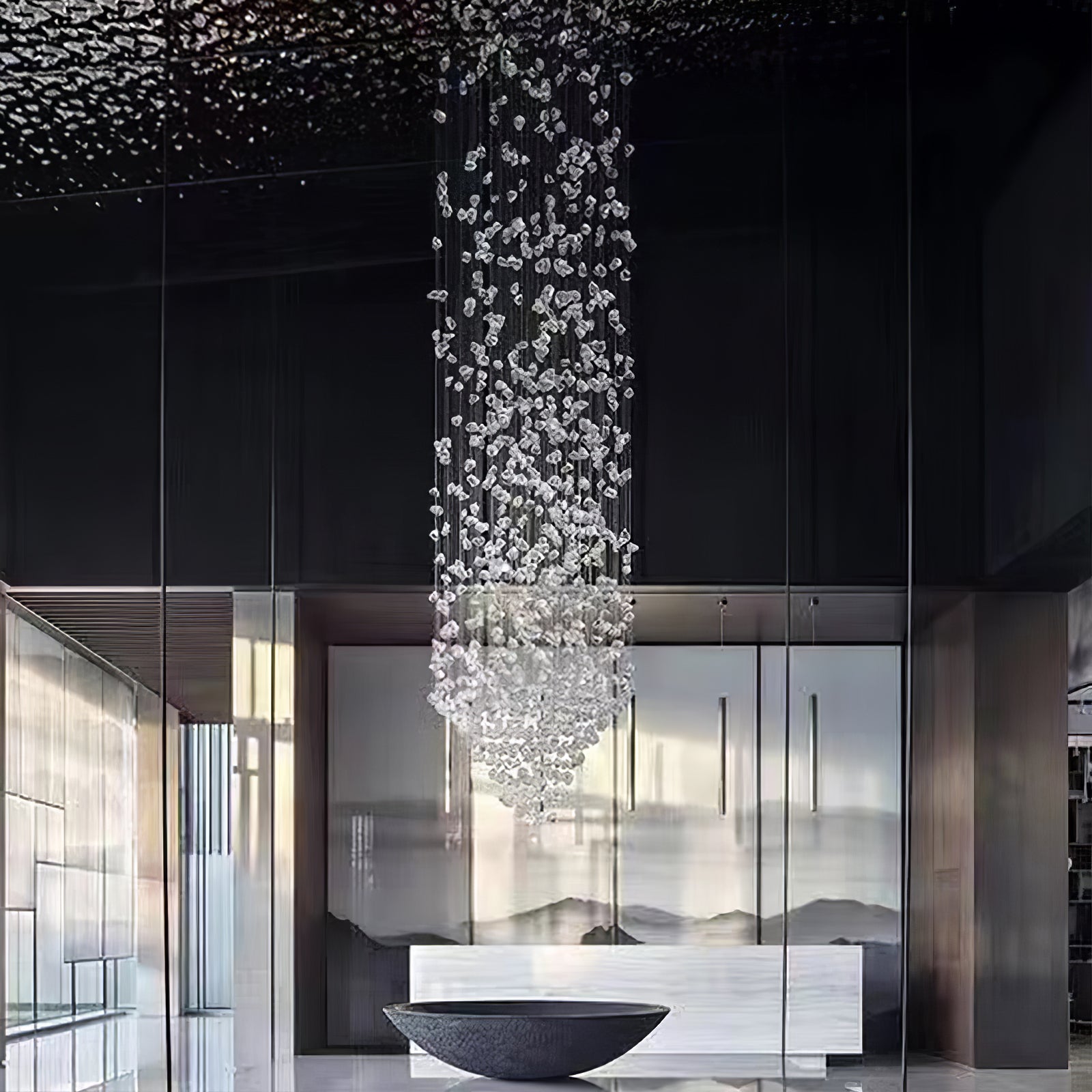 Multicolor Crystal Stone Chandelier - Nuvé