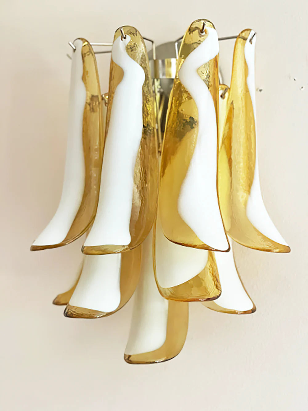 Vintage Murano Caramel Wall Lights