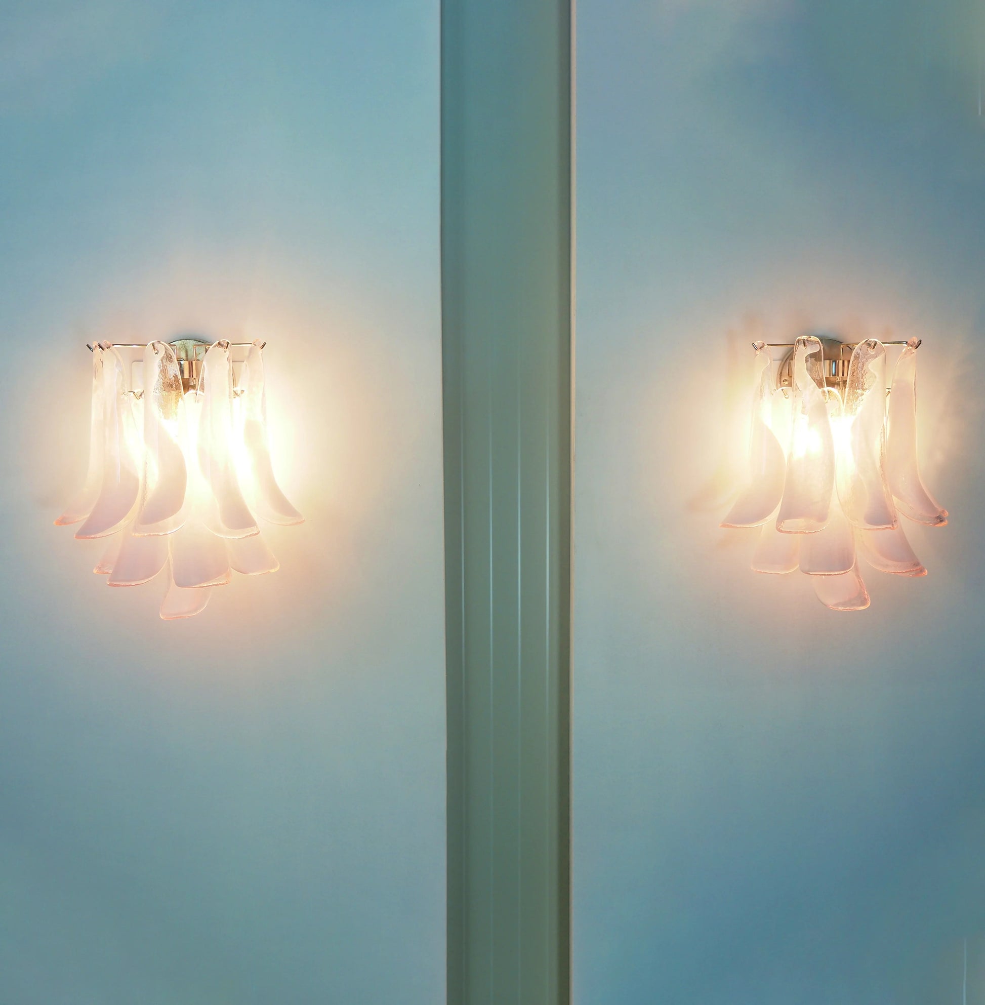 Vintage Murano Pink Wall Lights - Nuvé