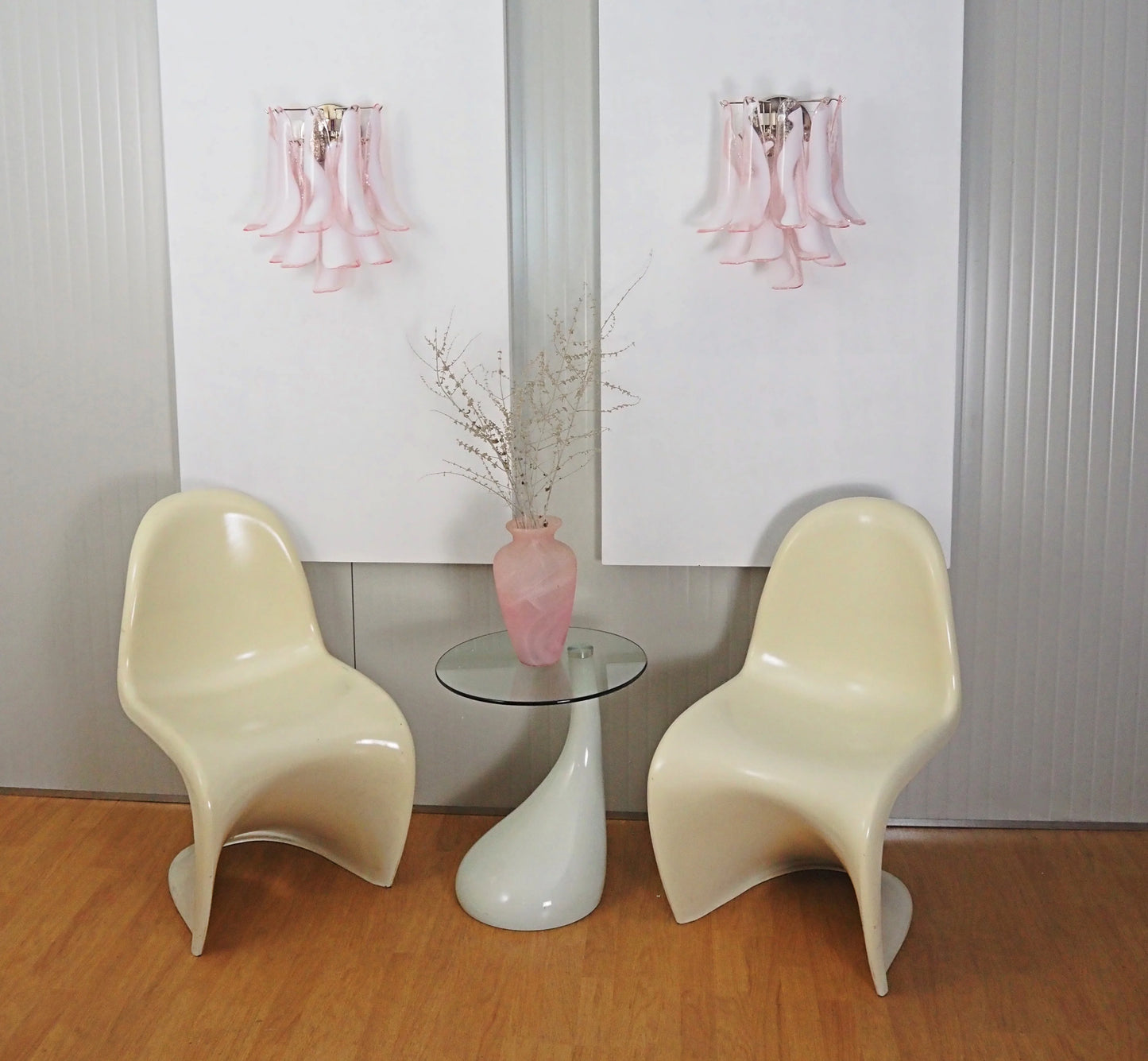 Vintage Murano Pink Wall Lights - Nuvé