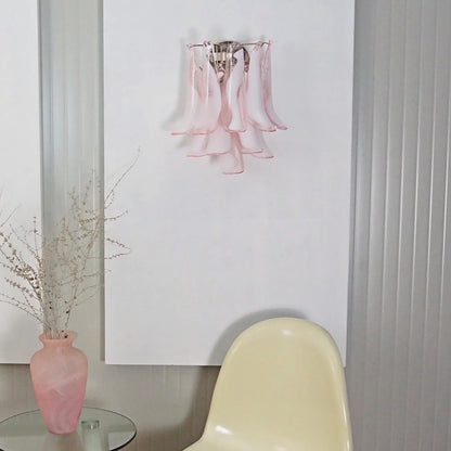Vintage Murano Pink Wall Lights