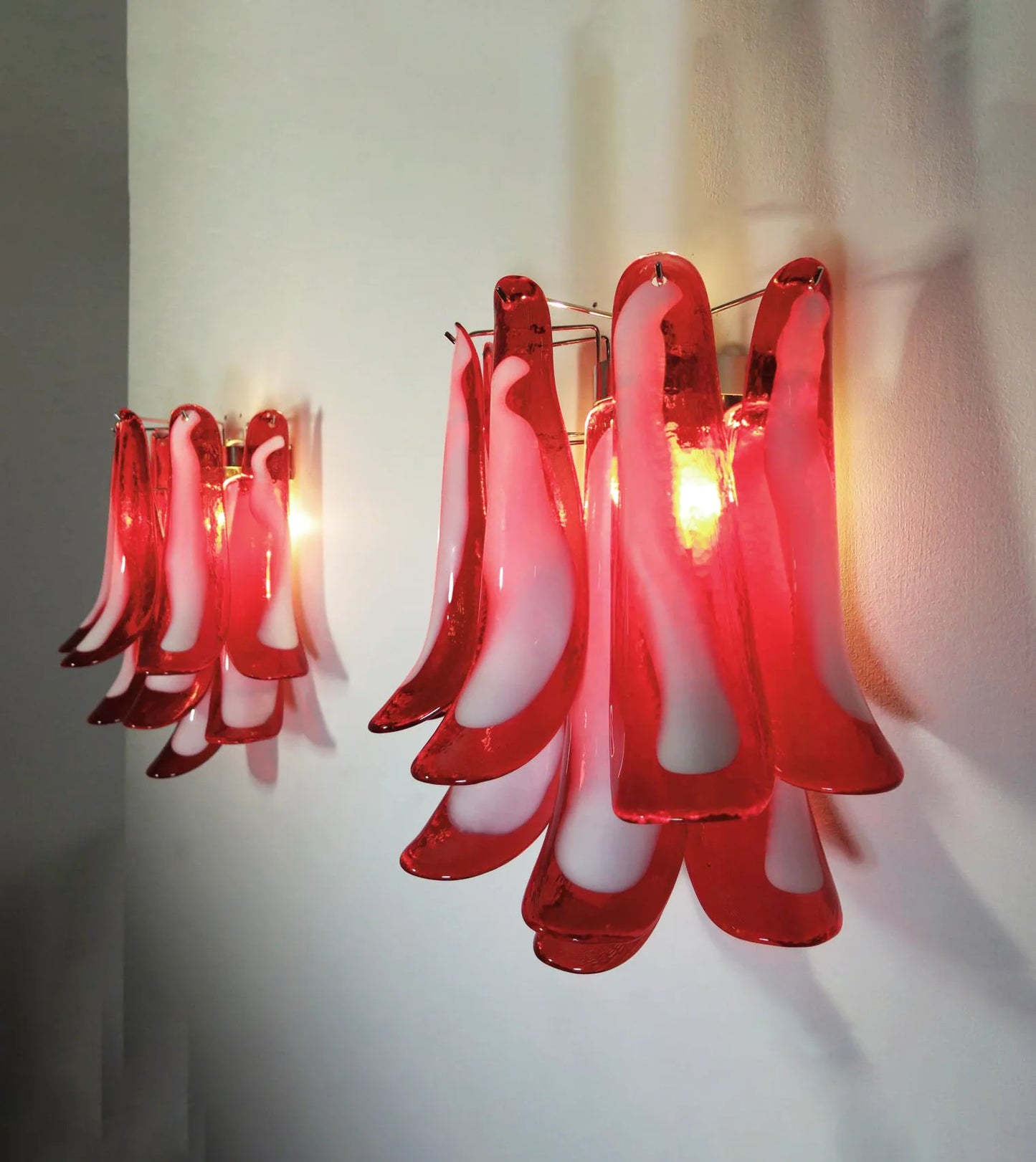 Vintage Murano Red Wall Lights - Nuvé