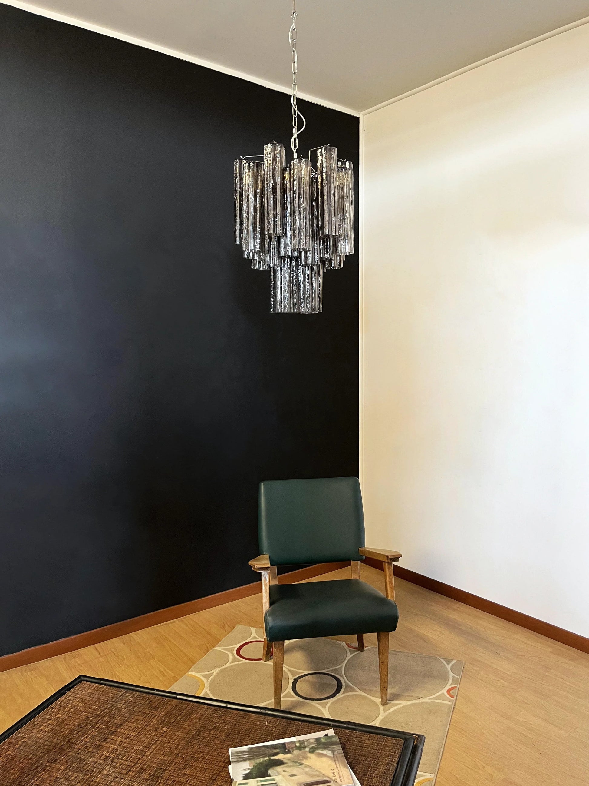 Fantastic Smoked Murano Glass Tube Chandelier - Nuvé