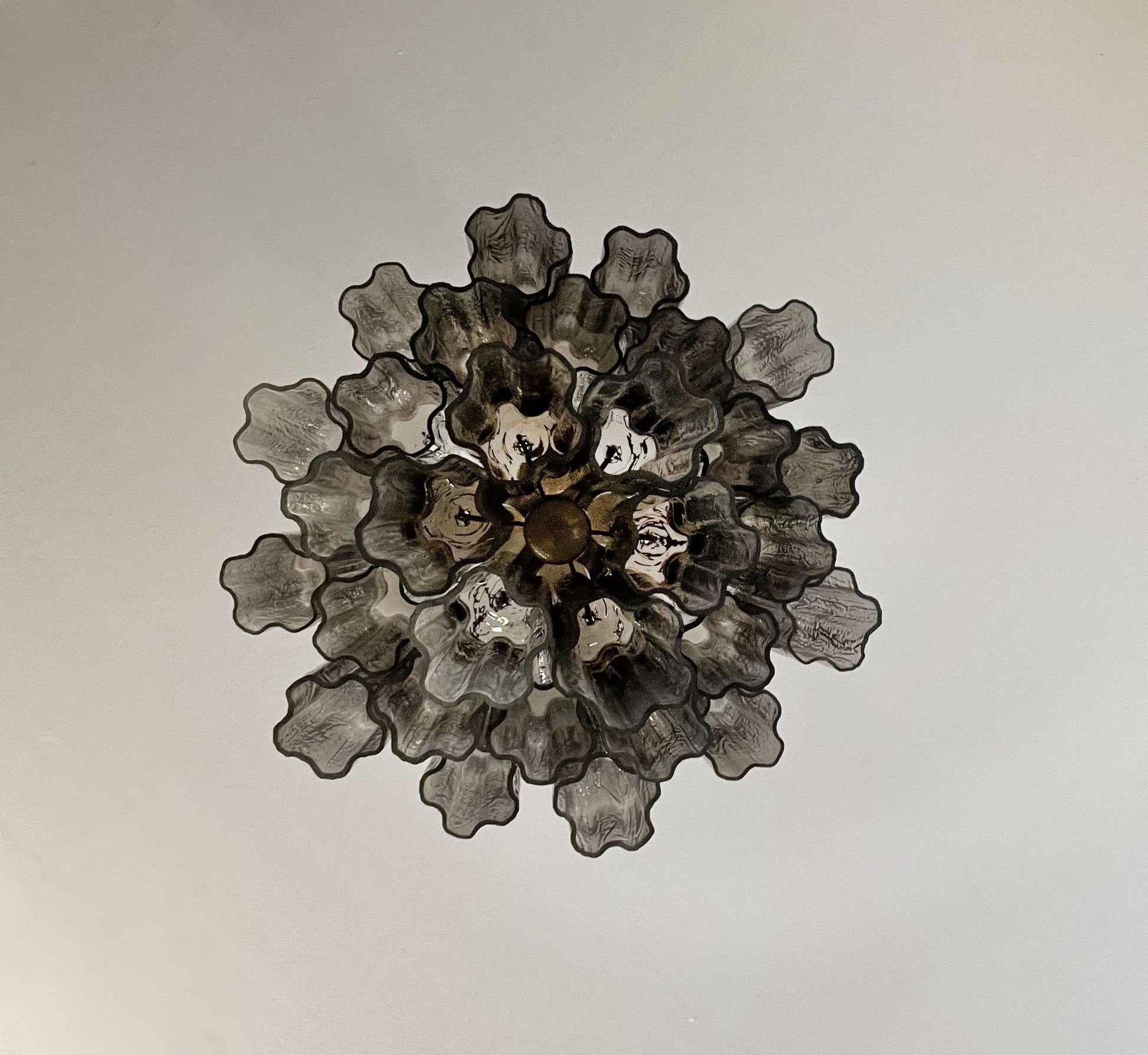 Fantastic Smoked Murano Glass Tube Chandelier - Nuvé