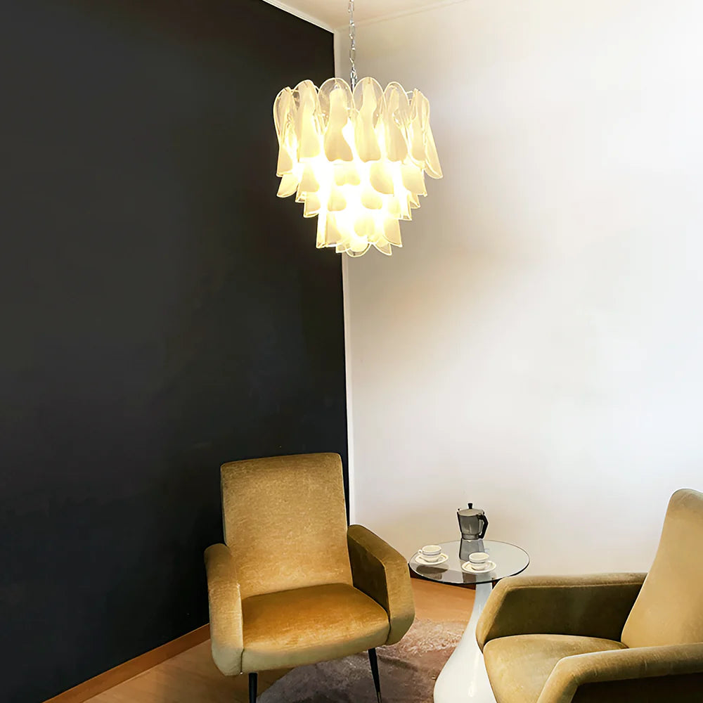 Vintage Murano Rondini Glass Chandelier - Nuvé