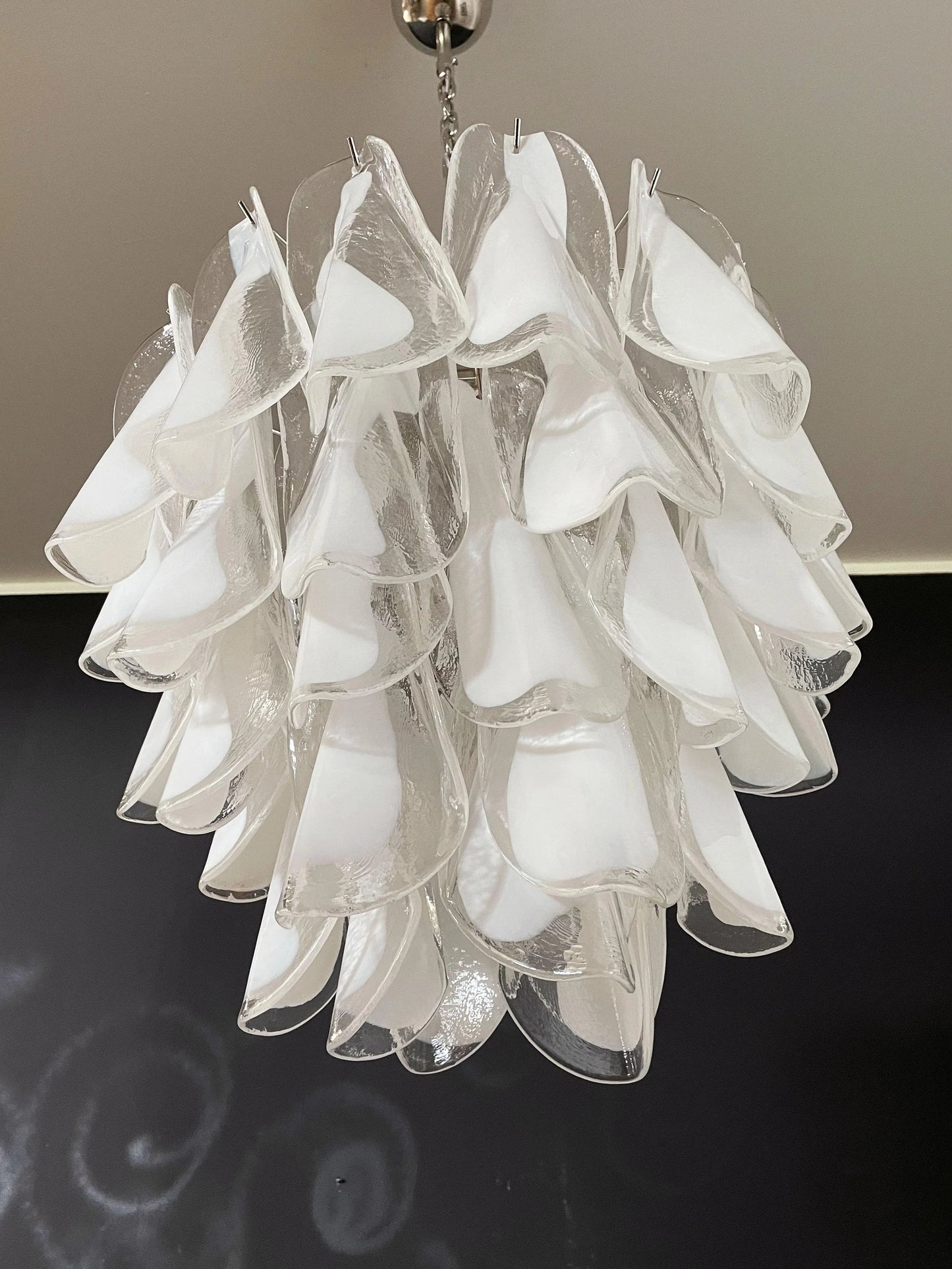 Vintage Murano Rondini Glass Chandelier - Nuvé
